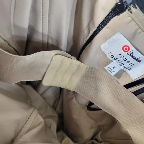 Neiman Marcus Target Robert Rodriguez Lace Strapless Party Cocktail Black Dress - Picture 4 of 7